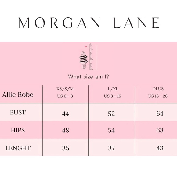 NWT Morgan Lane Allie Robe - Navy Floral (S/M) - Picture 13 of 15